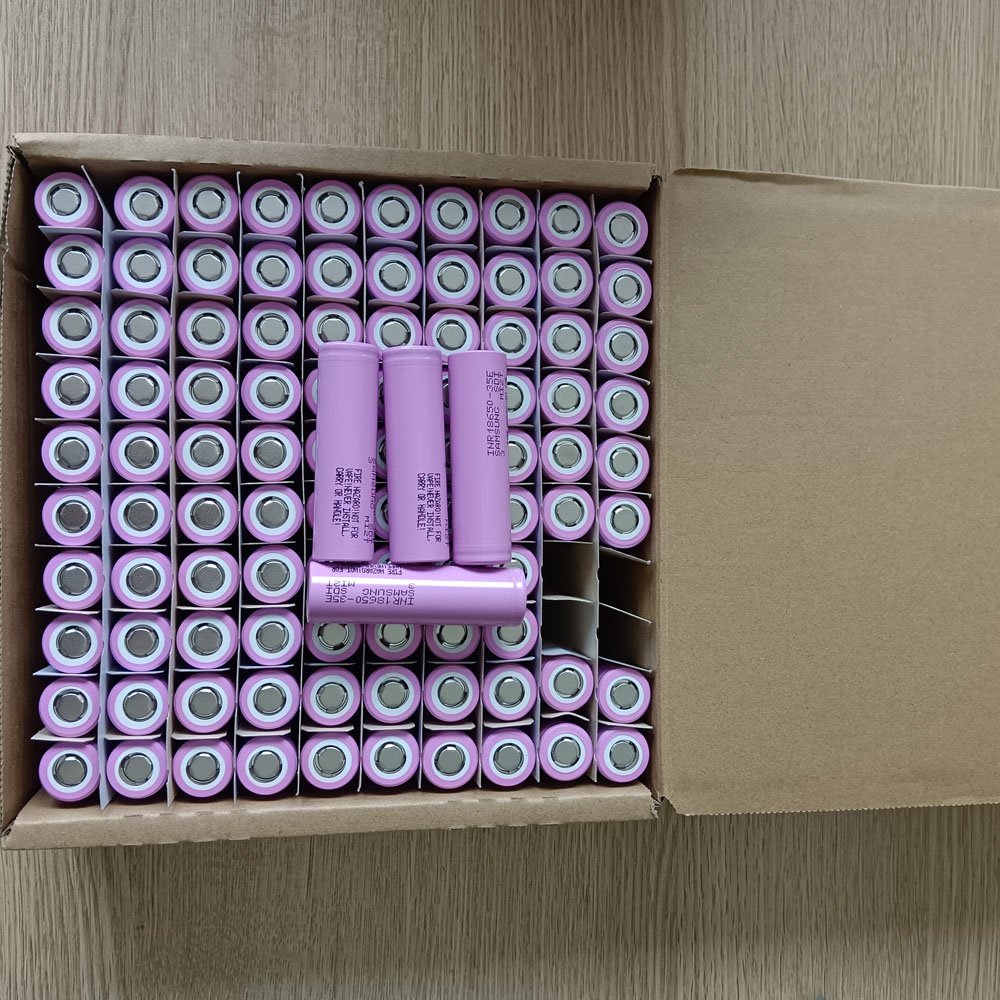 SAM 100% Original INR18650 35E 3.6V 3500mAh Rechargeable Lithium Ion Battery 10A Discharge For SAMSUNG 18650 35E