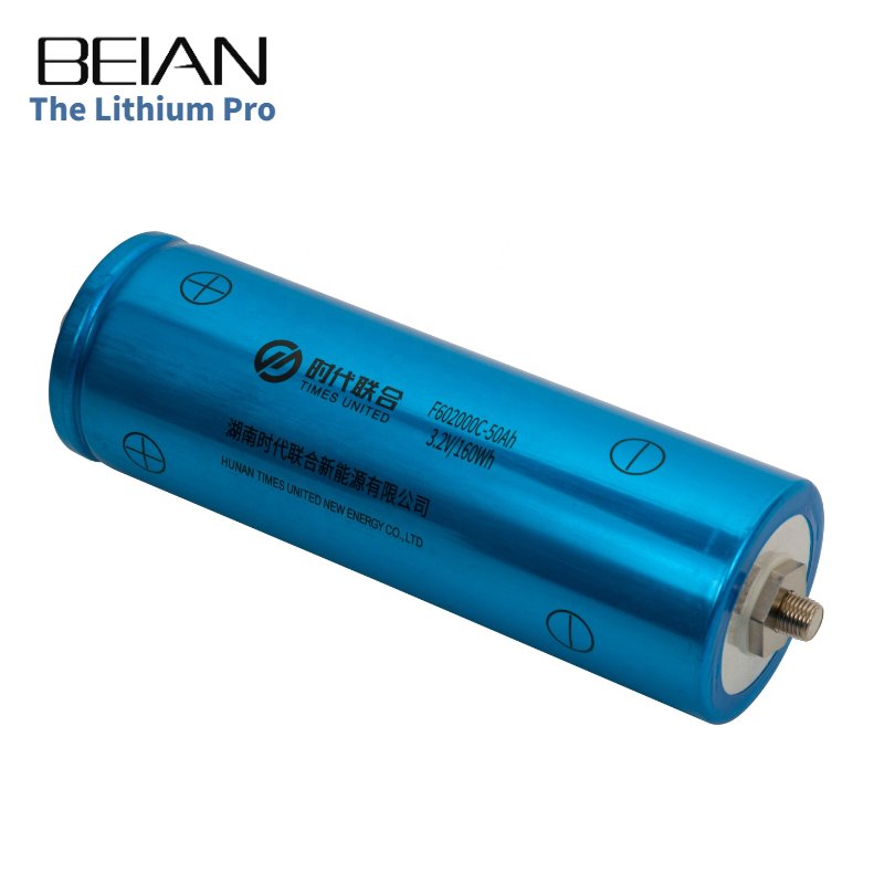 lithium ion batteries 3.2V 50Ah Cylindrical LiFePO4 battery cell Easy to assemble lithium cell for custom battery pack