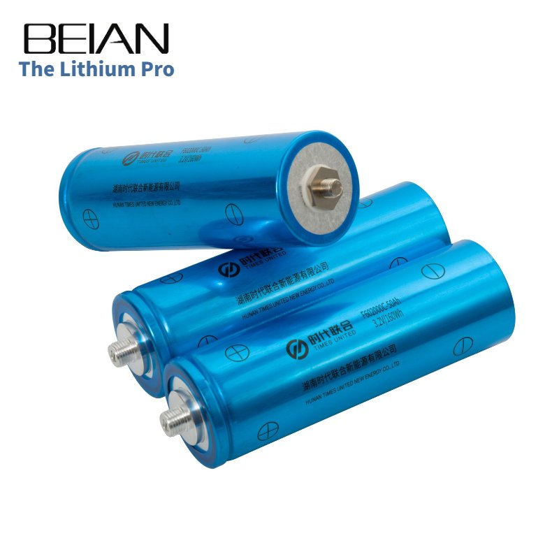 lithium ion batteries 3.2V 50Ah Cylindrical LiFePO4 battery cell Easy to assemble lithium cell for custom battery pack