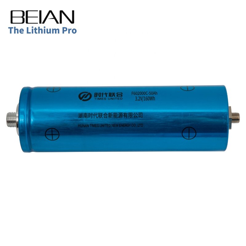 lithium ion batteries 3.2V 50Ah Cylindrical LiFePO4 battery cell Easy to assemble lithium cell for custom battery pack