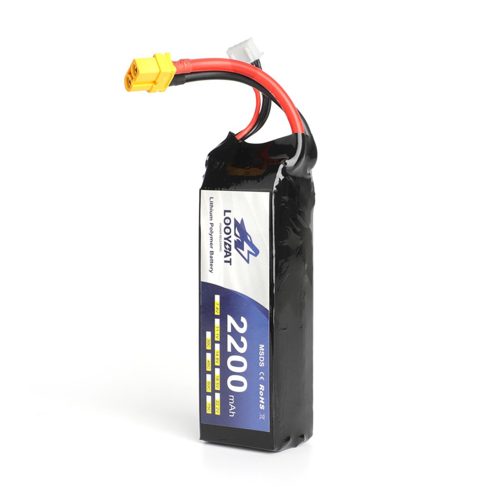 high quality Remote Control Drones Lithium ion battery 2200mAh 7.4V Lipo Batteries With XT60 and cables