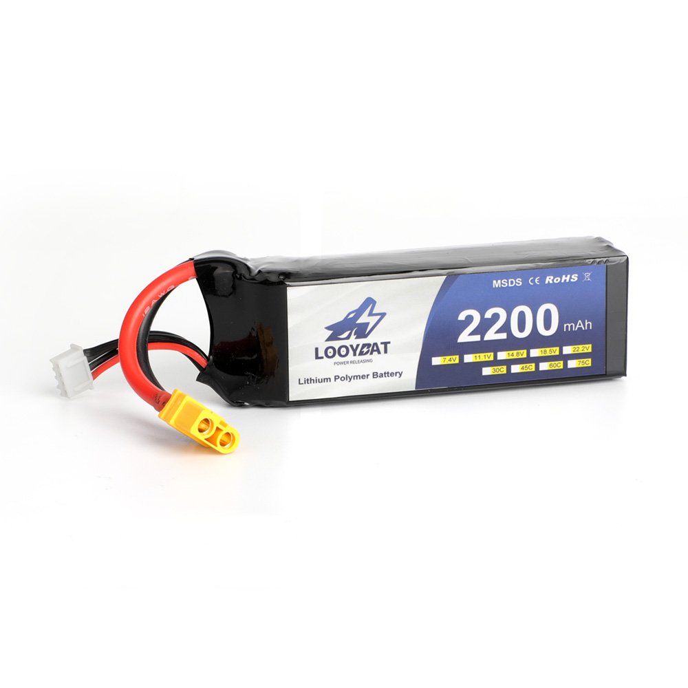 high quality Remote Control Drones Lithium ion battery 2200mAh 7.4V Lipo Batteries With XT60 and cables