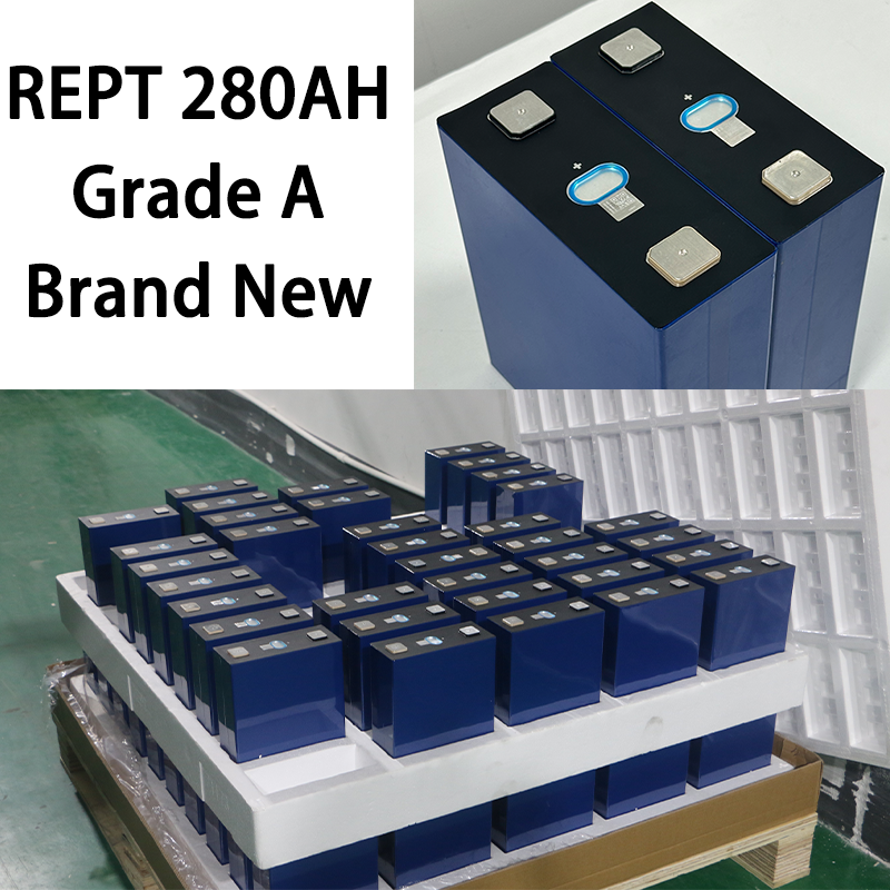 EU Stock Phosphate Battery 3.2v Lifepo4 Cells Prismatic Lithium Ion Batteries REPT 280ah Battery Akku Lifepo4
