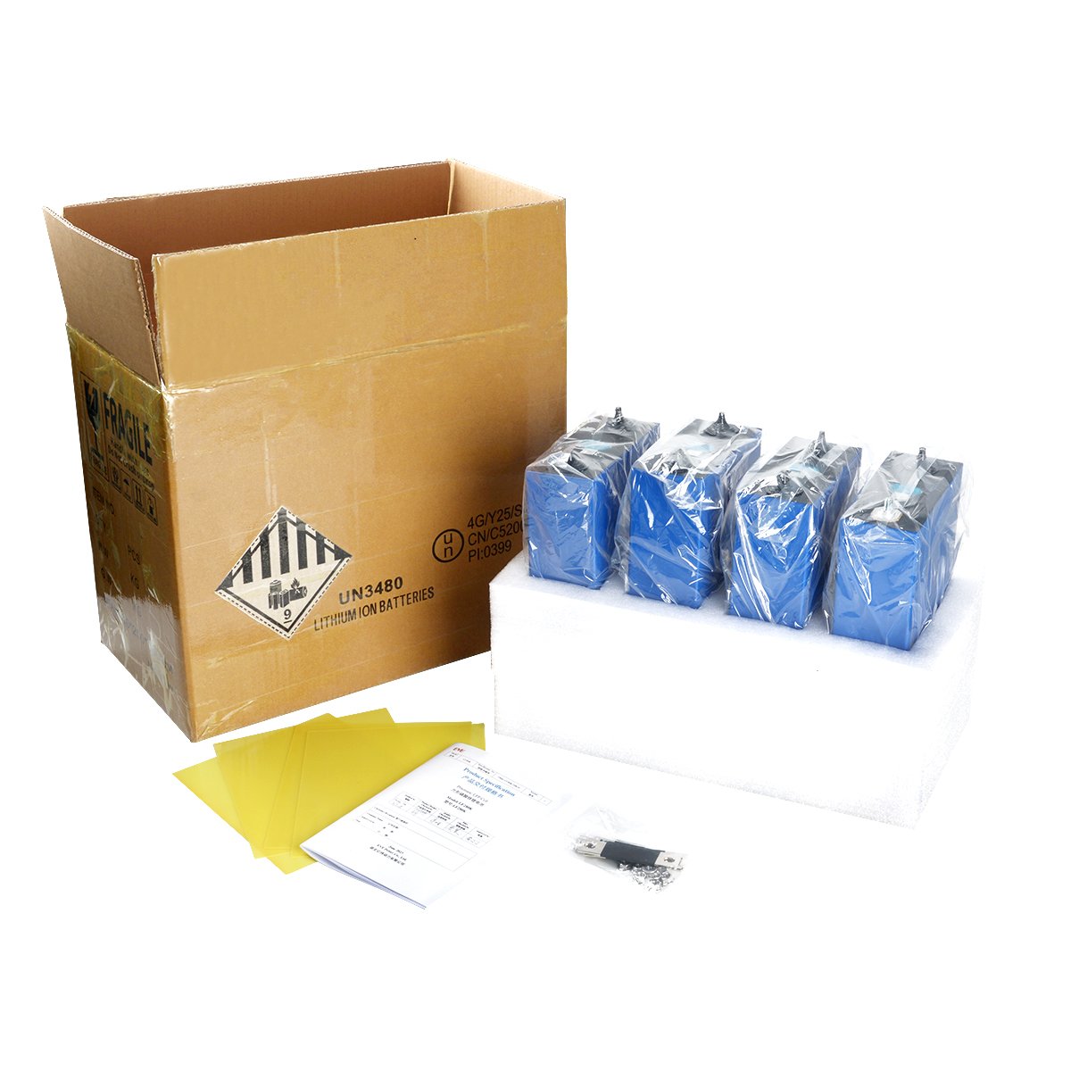 New Brand 280Ah Lifepo4 Battery 32V 320ah Cells 3.2V 302ah 330ah Prismatic Lifepo4 280Ah Battery Cells