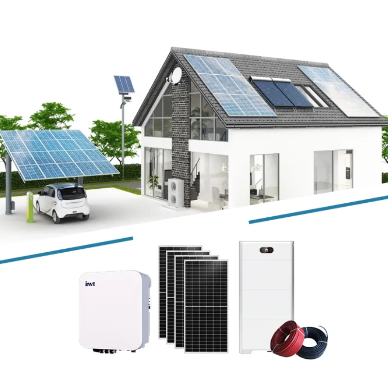 EnergyCreative EU Free Shipping 6KW 10KW 20KW 30KW Half Cells 182mm Solar Panels Cells 48V Lifepo4 Battery Solar Energy System