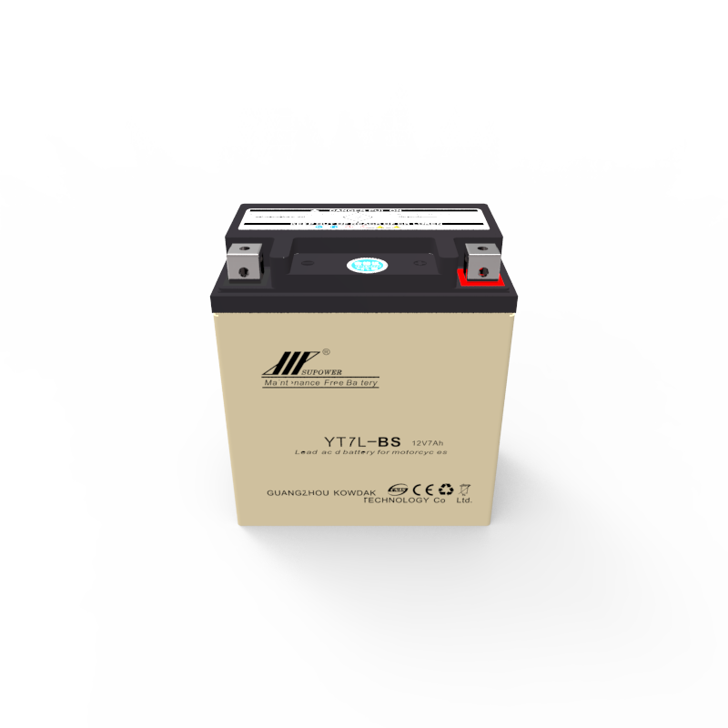12V 7Ah lead acid battery OEM motorcycle maintenance-free battery SUPOWER YT7L-BS