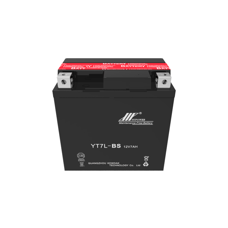 12V 7Ah lead acid battery OEM motorcycle maintenance-free battery SUPOWER YT7L-BS