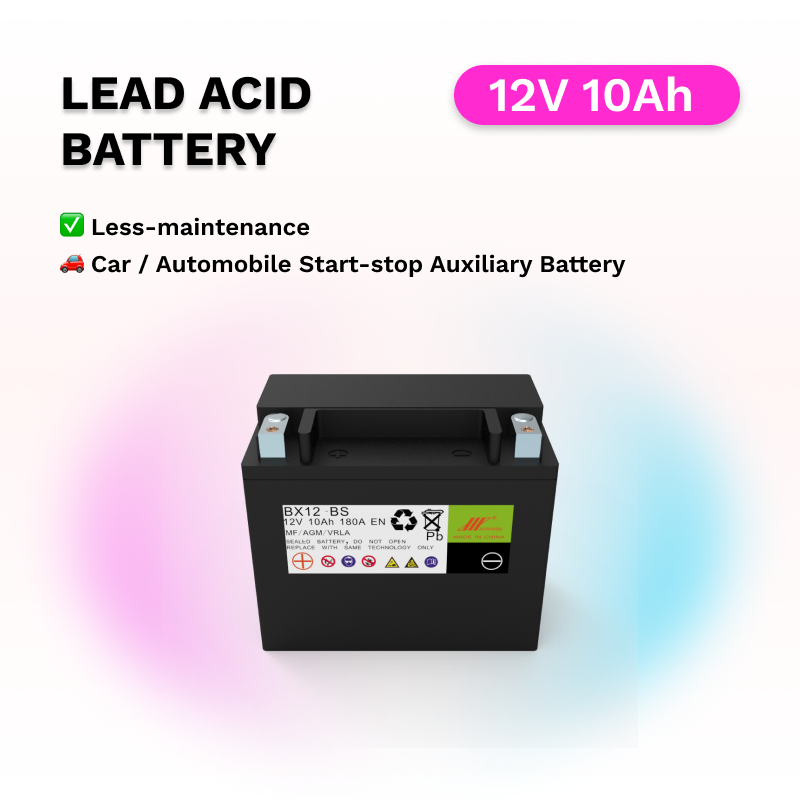 12V 10Ah lead acid battery OEM car maintenance-free start-stop standby auxiliary battery SUPOWER BX12-BS