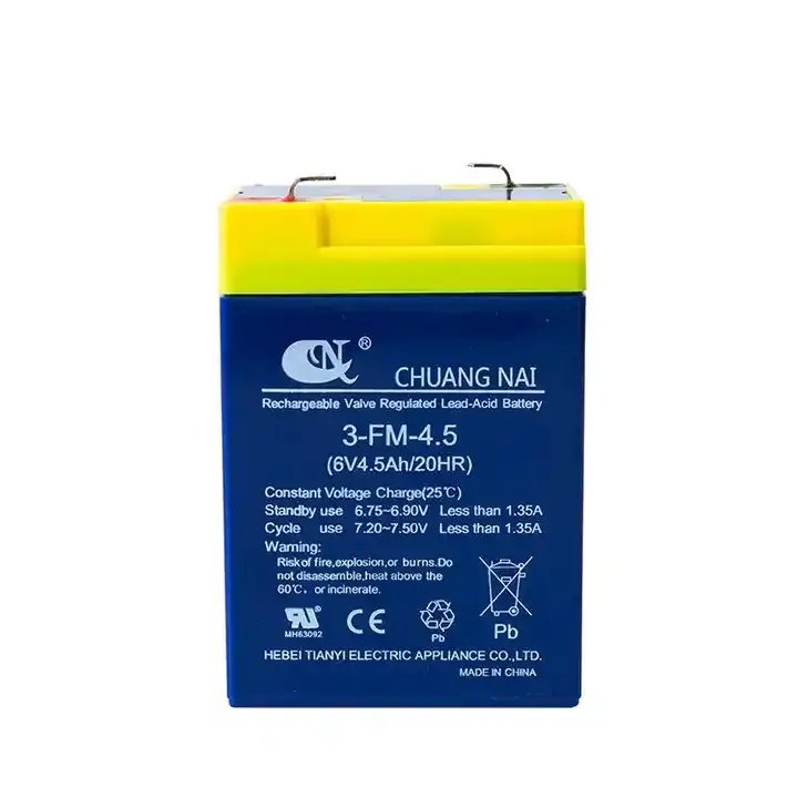 Custom Capacity Lead-Acid Battery 6v 4.5ah 20hr Electronic Scale Kids Electric Vehicle Battery