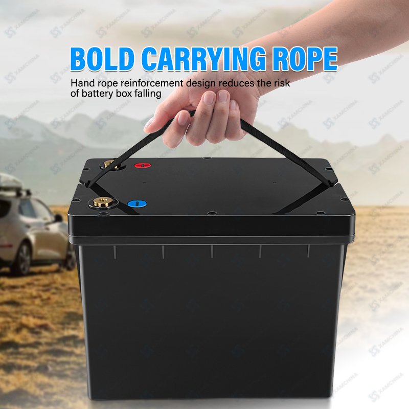 Manufacturer Custom 12v Lithium Ion Battery Box Diy Lithium Battery Box XAM-5- 70A lifepo4 empty plastic case shell 12v