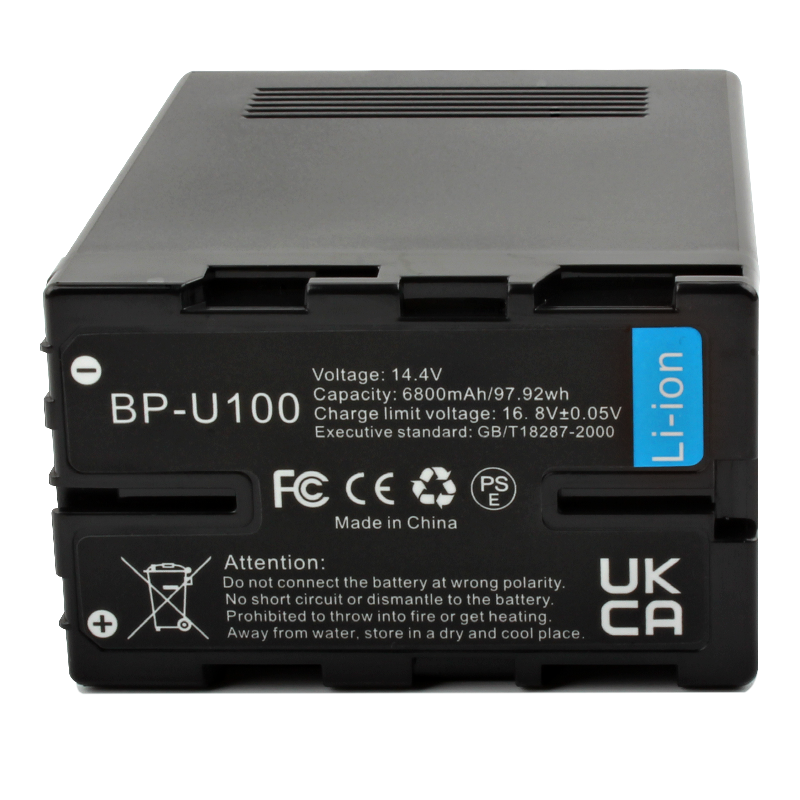BP-U100 97Wh 6800mAh Li-Ion Rechargeable Battery suitable for Sony PMW-EX1 EX3 EX160 EX260 EX280 PXW-F3 BP-U30 BP-U65 BP-U90