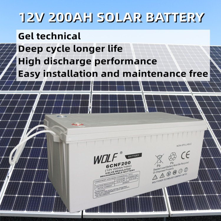China direct factory 12v 100ah 150ah 200ah lead acid battery for solar system