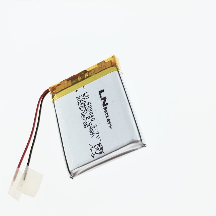KC UL6142 High Rate C-rate Power Rechargeable LN603040 700mAh 3.7v lithium polymer battery