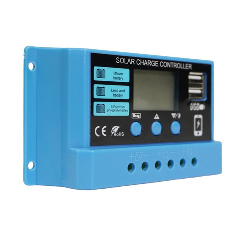 China Suppliers Small PWM Auto Parameter 10A 20Amp 30A 12V 24V Lithium Charge Solar Panel Controller