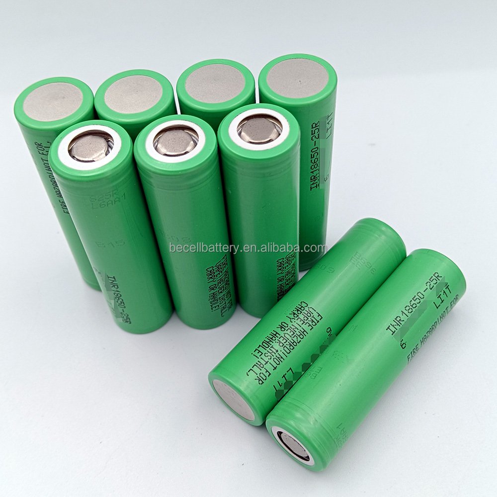 18650 25R Battery 3.7V 2500mah INR18650 lithium ion battery Rechargeable Li-ion battery