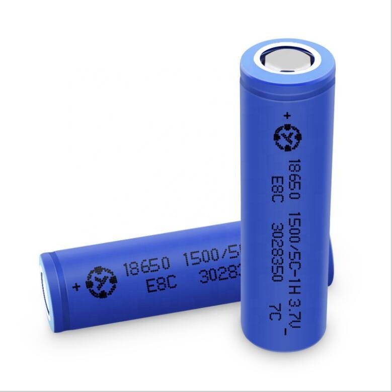 High power 3c 5C green blue icr INR 18650 li-ion batteries 3.6 volt lithium ion rechargeable 18650 battery 1500mah 3.7v