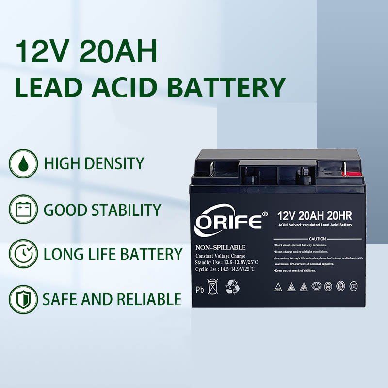 ORIFE Wholesale Price high quality sealed 6-DZF-20 lead acid 12v 20ah battery