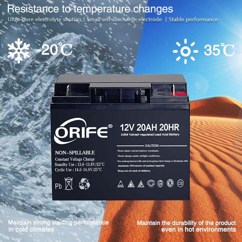 ORIFE Wholesale Price high quality sealed 6-DZF-20 lead acid 12v 20ah battery