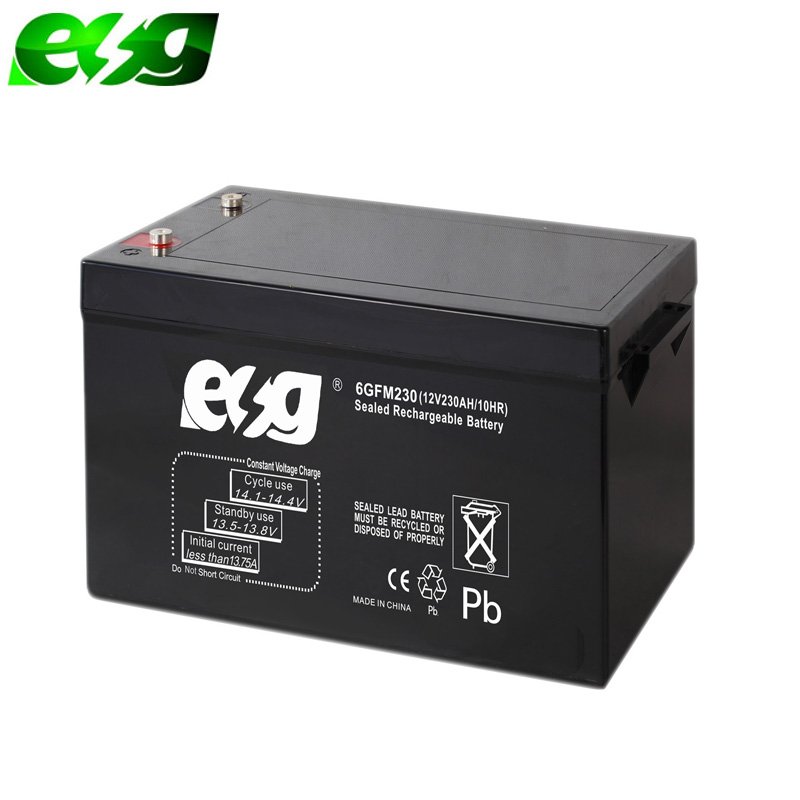 ESG China Rechargeable Gel Deep Cycle Lead Acid Battery 12v 100 150 200 Amp Ah Solar Batteries Price