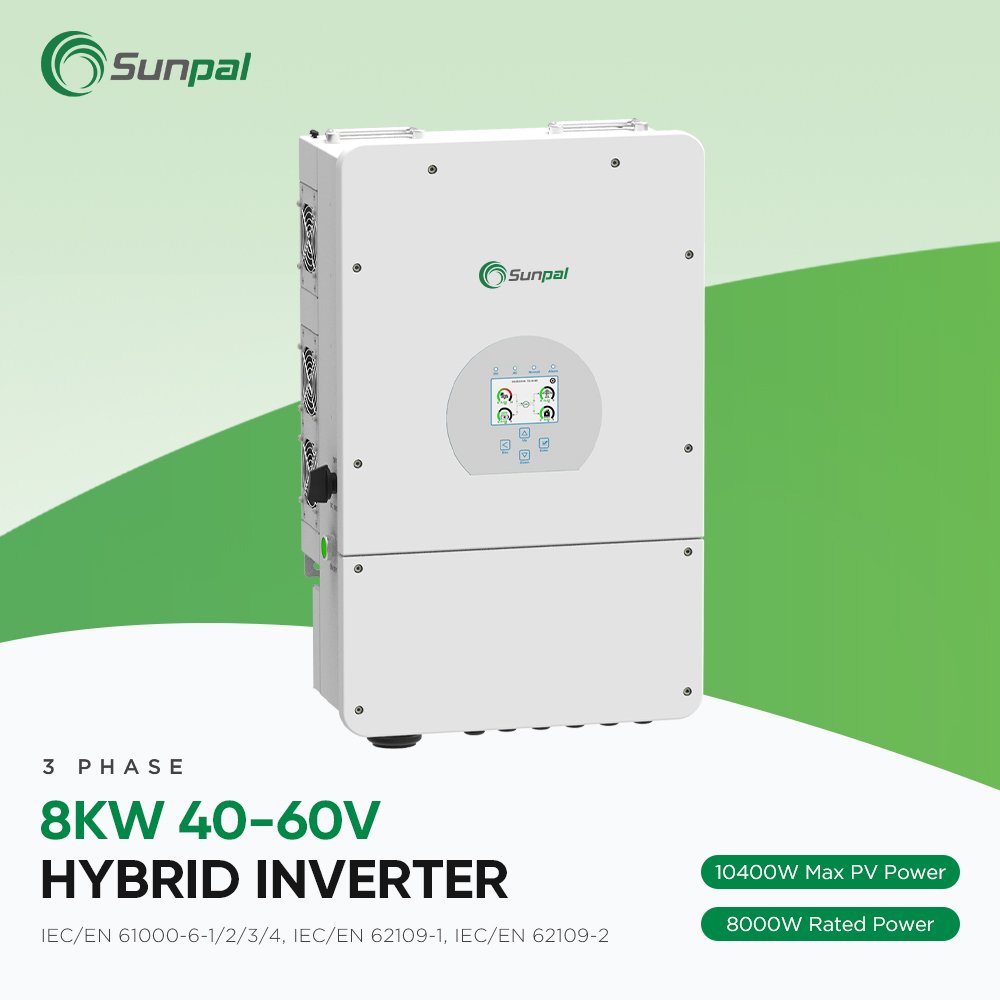 Sunpal Wall Mount Hybrid System 8 10 Kw 10kW Solar Power Energy Storage Systems With Lithium Battery