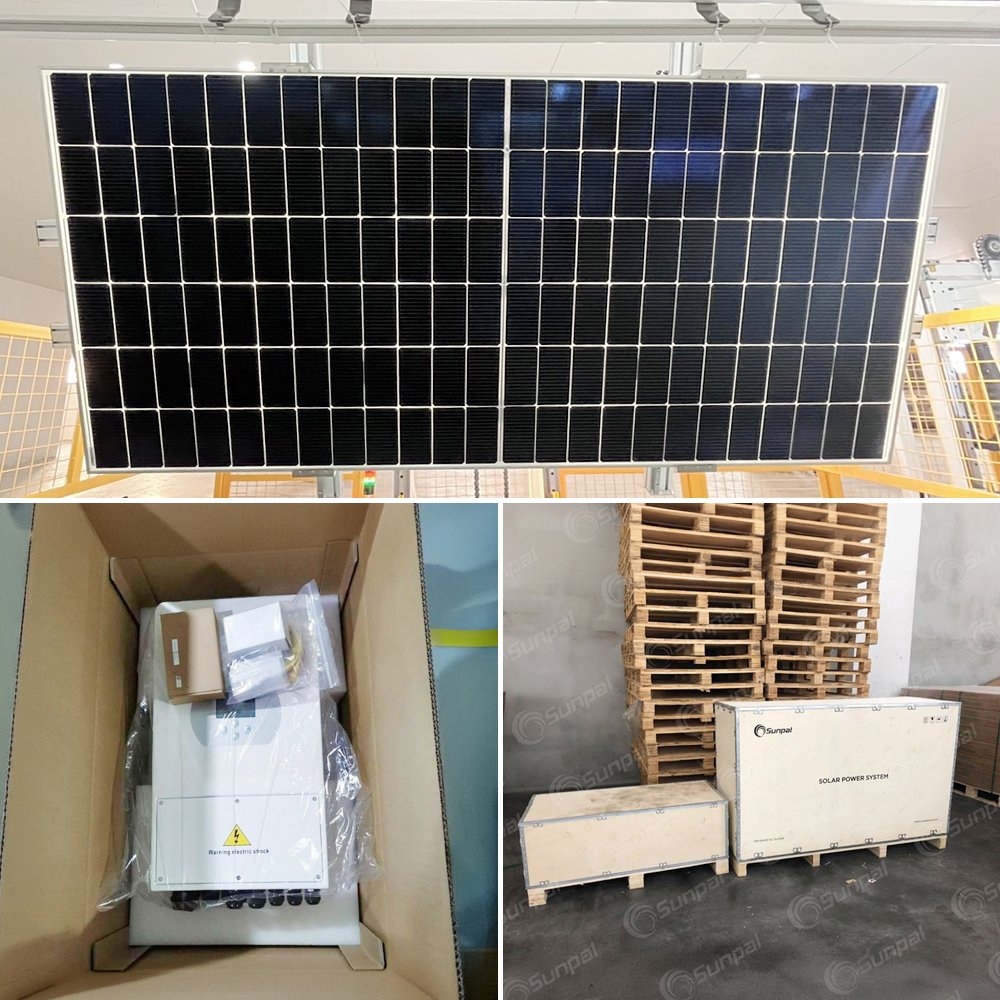 Sunpal Wall Mount Hybrid System 8 10 Kw 10kW Solar Power Energy Storage Systems With Lithium Battery