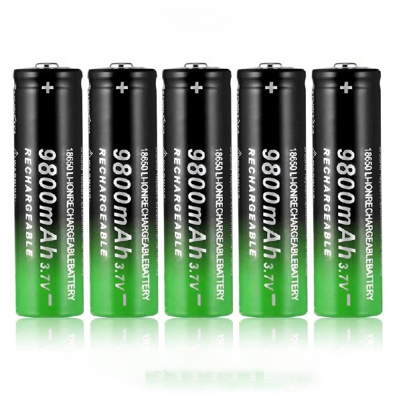 High Quality 18650 battery 9800mAh 3.7V Lithium ion batteries Rechargeable Battery For Flashlight Torch Button Top