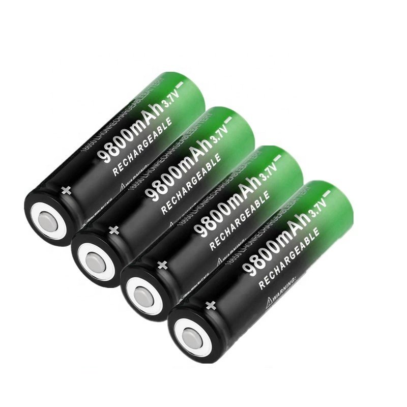 High Quality 18650 battery 9800mAh 3.7V Lithium ion batteries Rechargeable Battery For Flashlight Torch Button Top