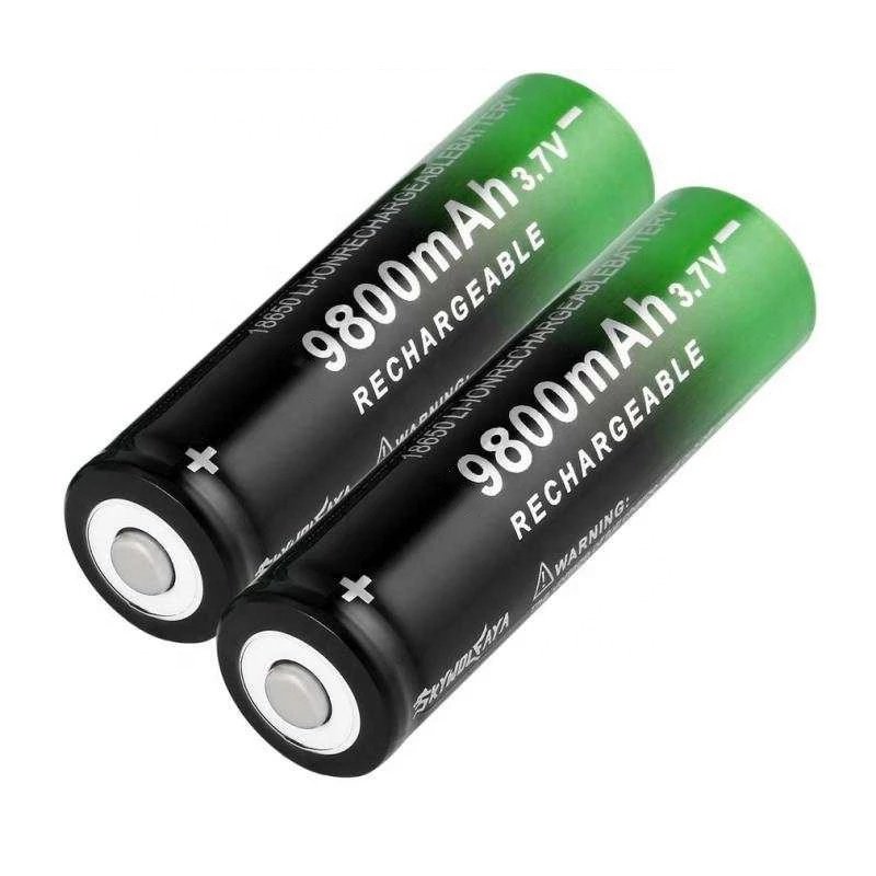 High Quality 18650 battery 9800mAh 3.7V Lithium ion batteries Rechargeable Battery For Flashlight Torch Button Top