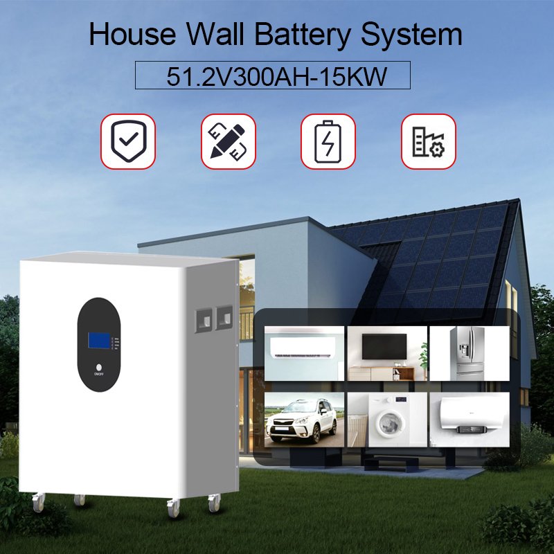 Solar Energy akku Solarbatteri 51.2v 100ah 200ah lifepo4 battery 5kwh 10kwh Lithium Battery 48v Power wall mounted Powerwall