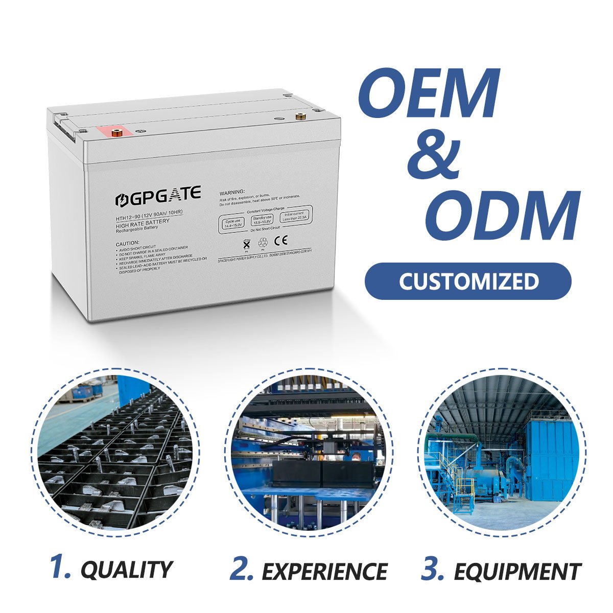UPS lead-acid battery 12V 90ah deep cycle maintenance-free AGM solar battery for solar energy storage system