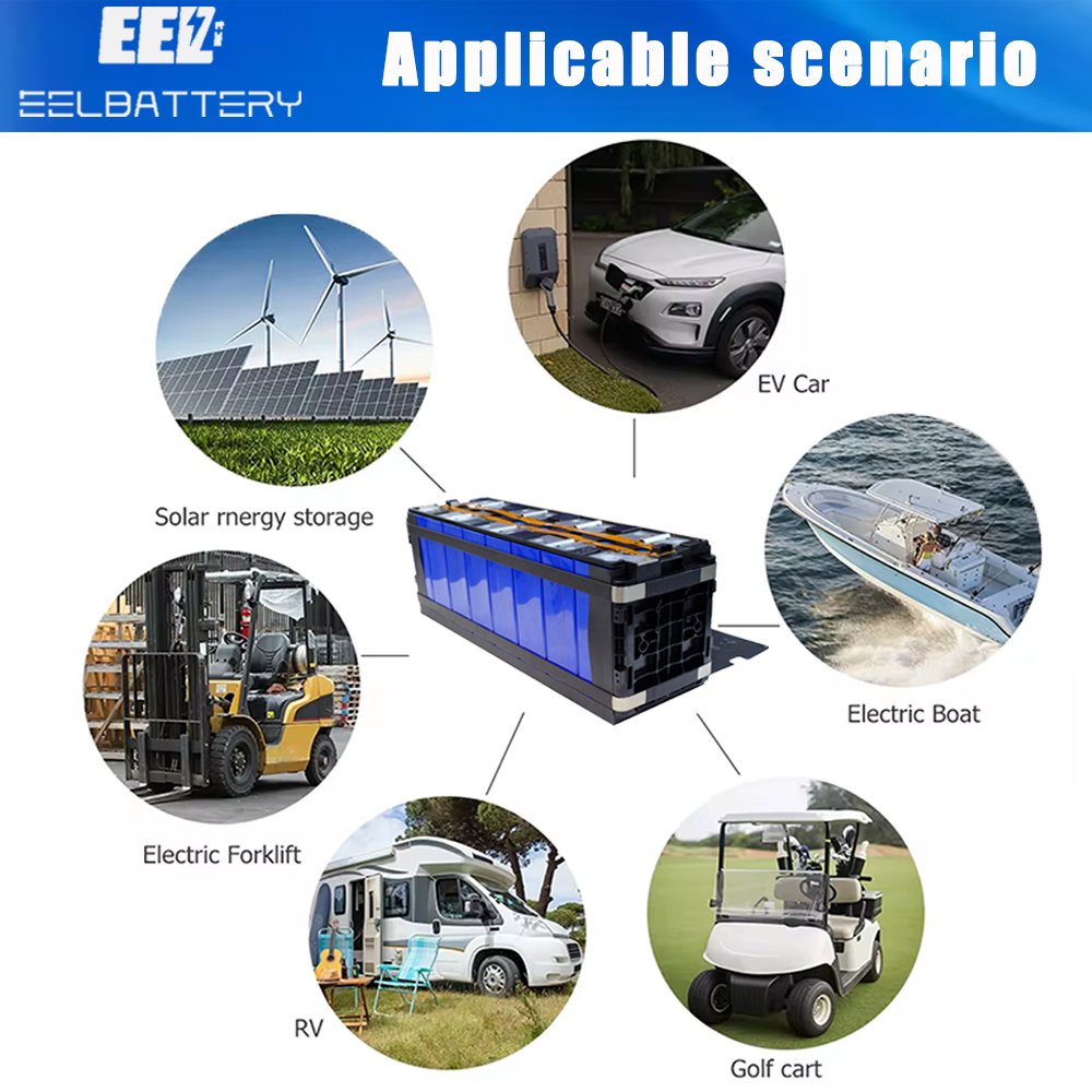 EEL 13KW 48V Lithium Ion batteries 24V 280Ah CCS module 8pcs solar power energy storage battery pack lifepo4 ev lithium battery