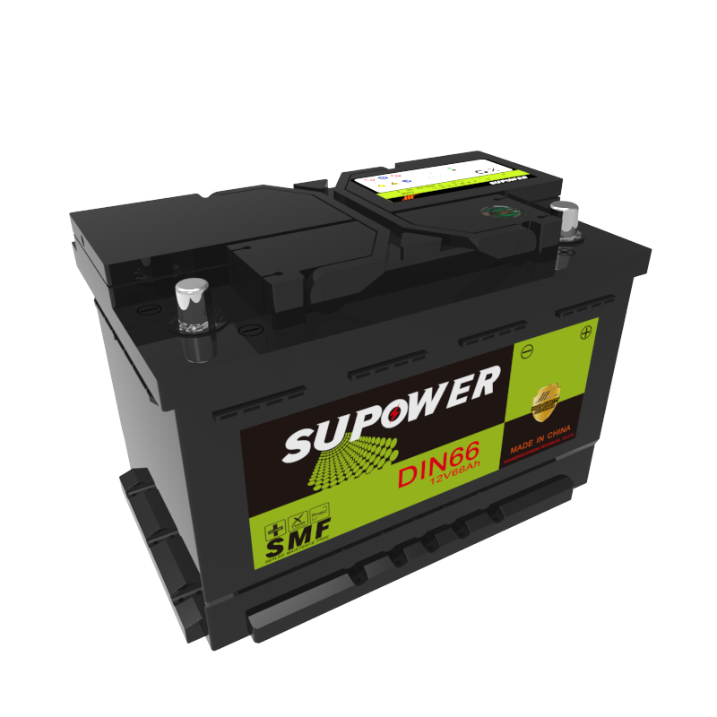 12V 66Ah lead acid battery OEM car maintenance-free battery SUPOWER DIN66