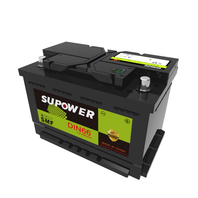 12V 66Ah lead acid battery OEM car maintenance-free battery SUPOWER DIN66