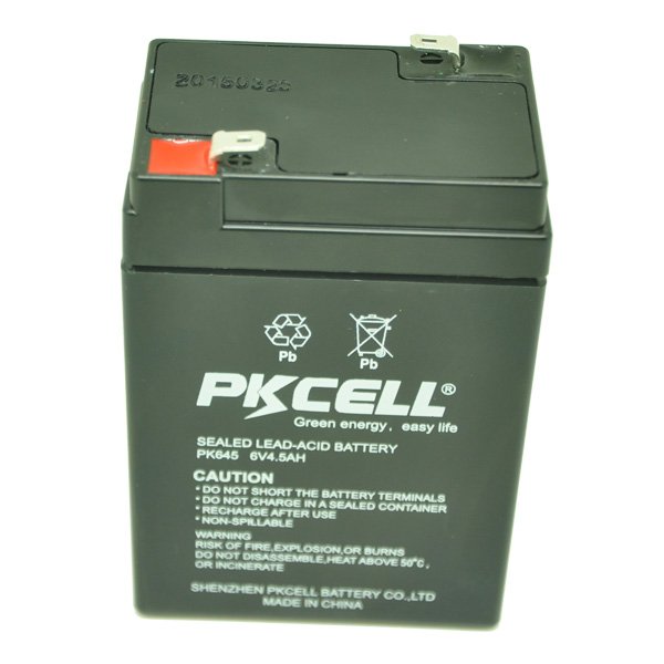 Sealed 6V 4.5Ah rechargeable Lead Acid Battery