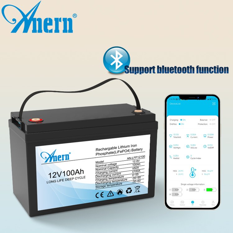 Solar Energy Lifepo4 Lithium Ion Battery 12v 100ah for solar system
