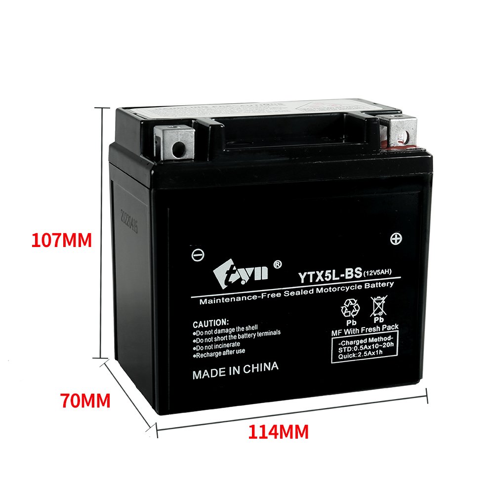 YTX5L-BS YTX7A-BS motorcycle battery YTX4L-BS Lead Aicd battery YTX4A