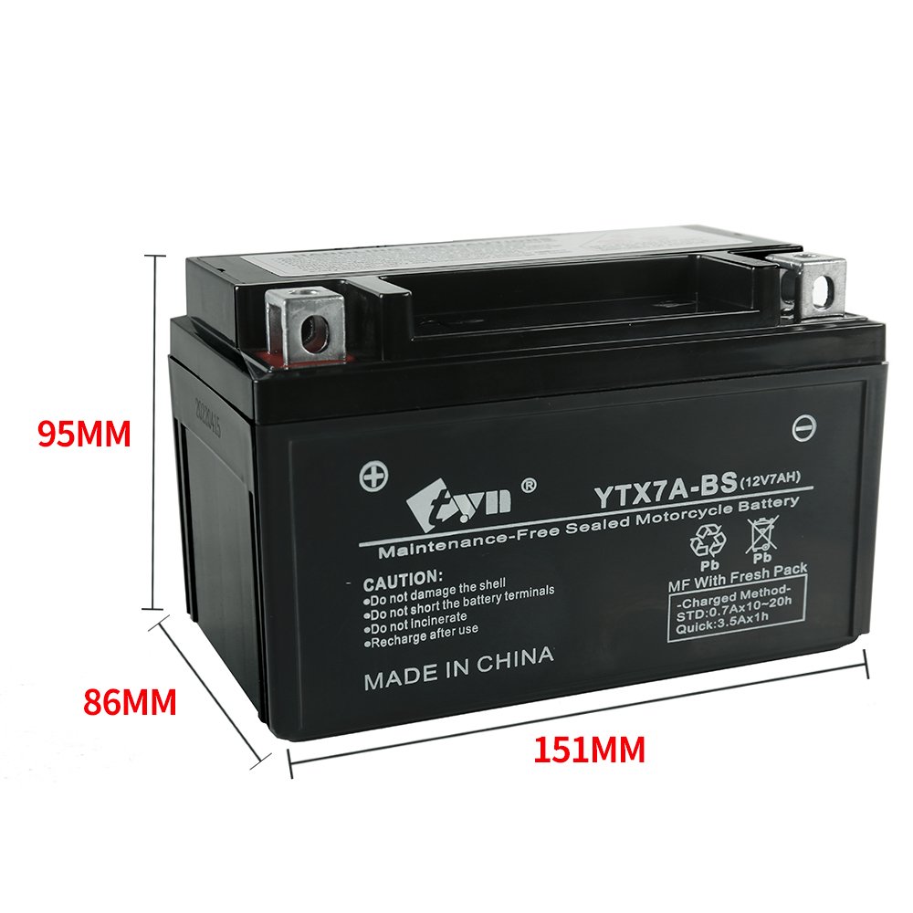 YTX5L-BS YTX7A-BS motorcycle battery YTX4L-BS Lead Aicd battery YTX4A