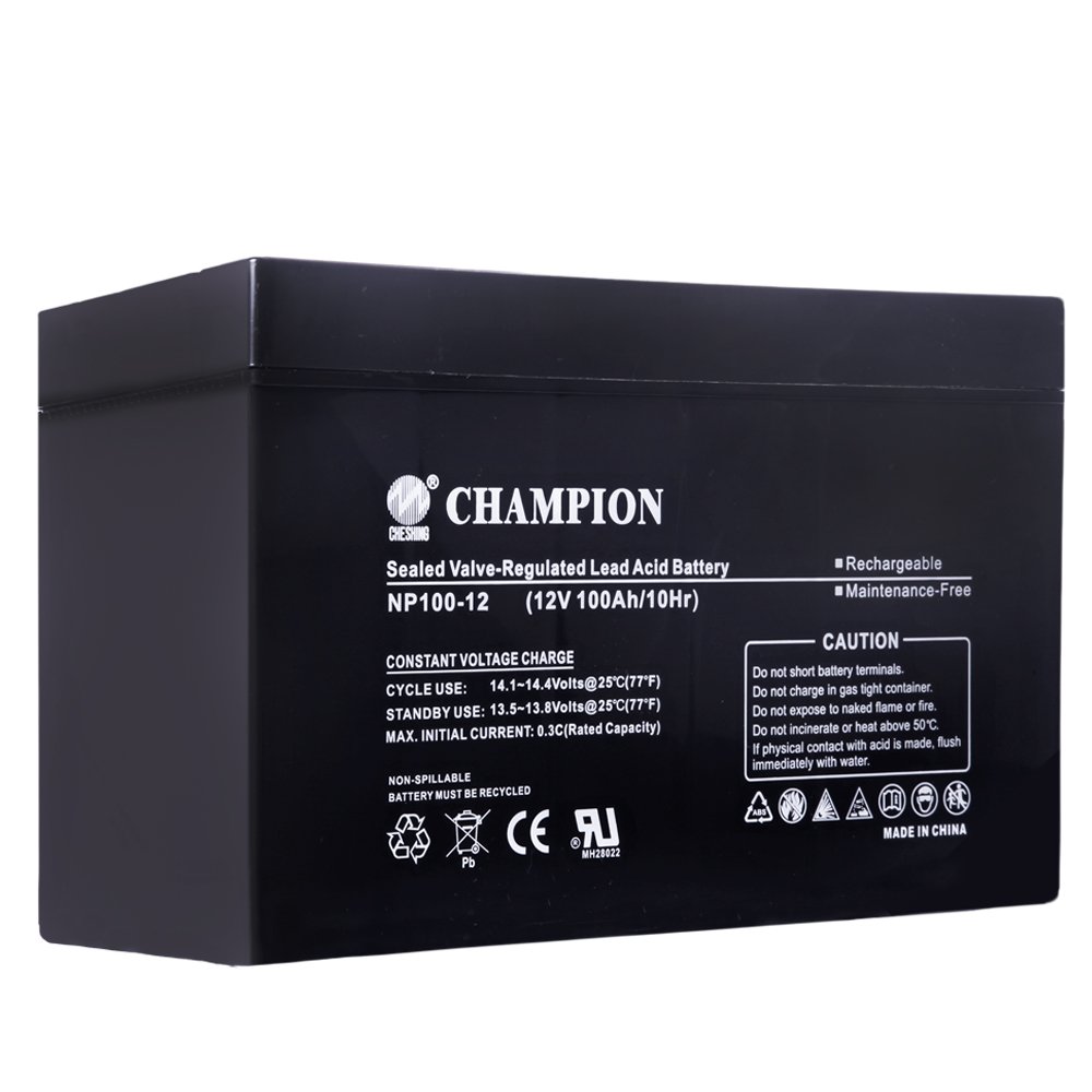 Champion Wholesale Good Quality 12V 100AH Deep Cycle High Temperature Protection Solar Lead-Acid Battery
