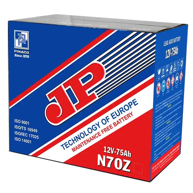 N70ZL (12V-75Ah) Rechargeable VRLA Lead Acid Battery Maintenance-Free UPS Backup Power Replacement for Energy Storage