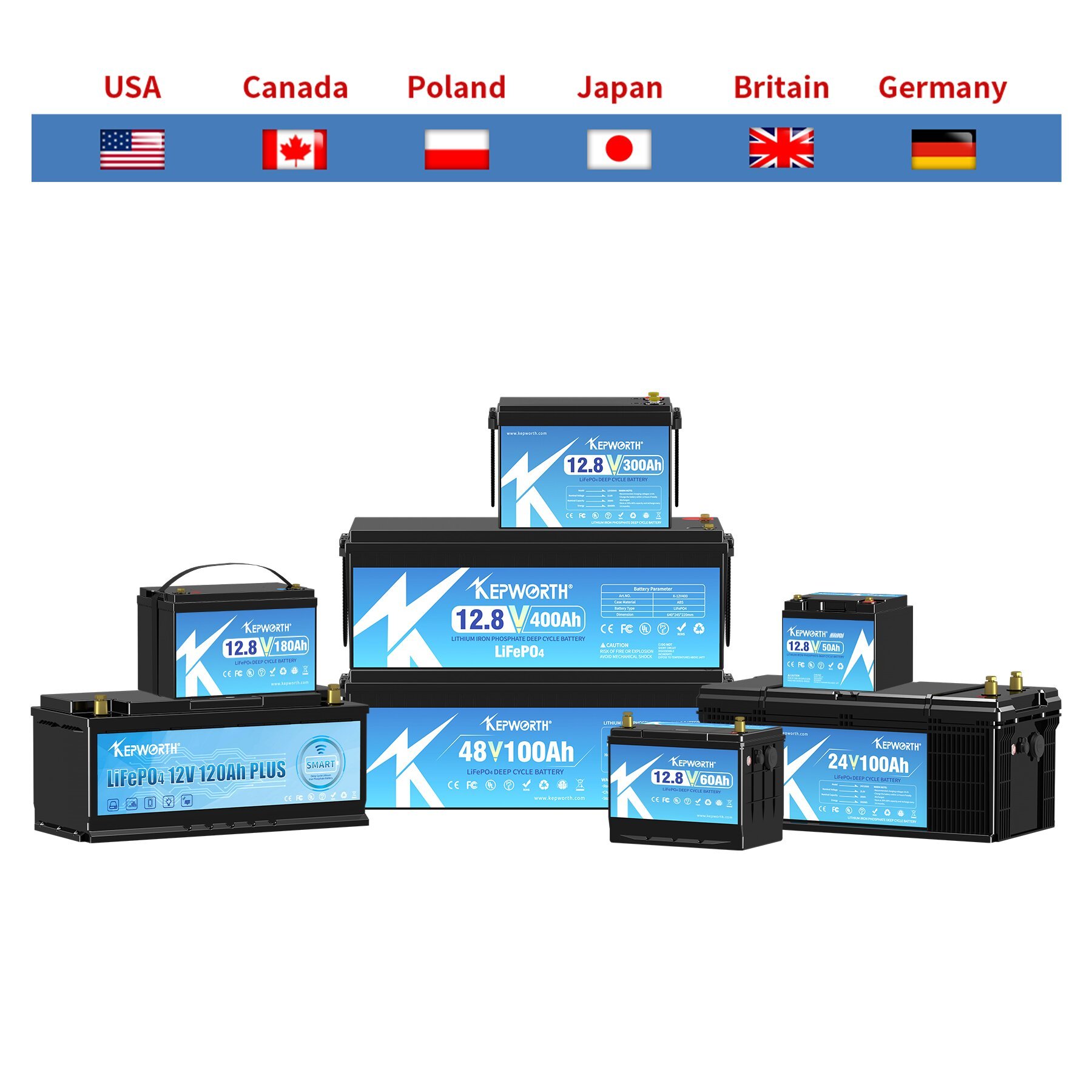 Energy Storage Battery 12V 100AH 120AH 200AH Lithium Battery Pack EU Stock Lifepo4 100Ah Lithium ion Batteries 120Ah 200Ah