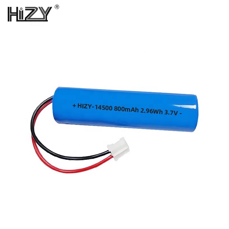 Wholesale 14500 Cylindrical Lithium Ion Batteries 3.7v 800mah with PCB Wire