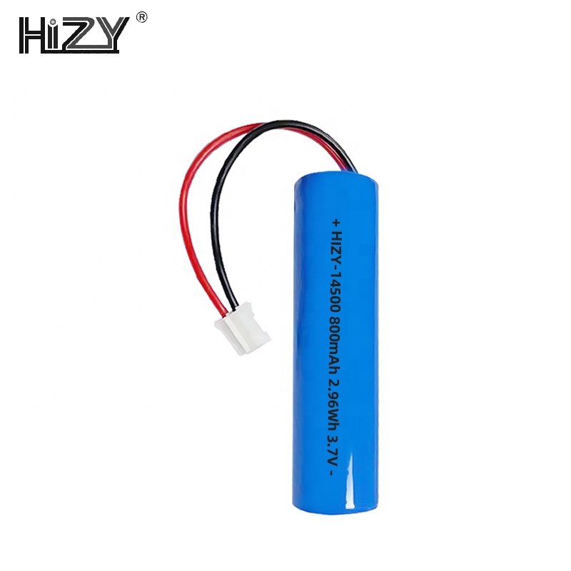 Wholesale 14500 Cylindrical Lithium Ion Batteries 3.7v 800mah with PCB Wire