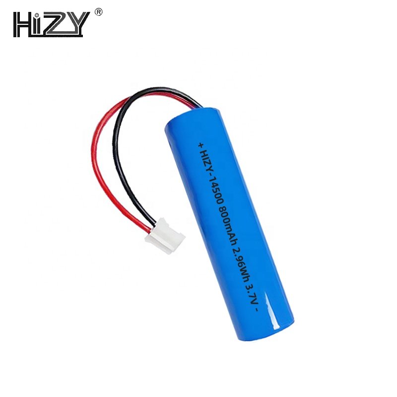 Wholesale 14500 Cylindrical Lithium Ion Batteries 3.7v 800mah with PCB Wire