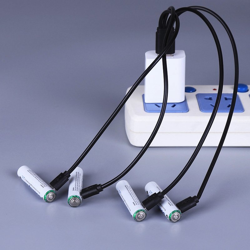 Doublepow Best Selling 1.5V AAA USB Type-C Rechargeable Lithium Ion Battery 1000mWh 600mwh 1.5V Li-ion Battery