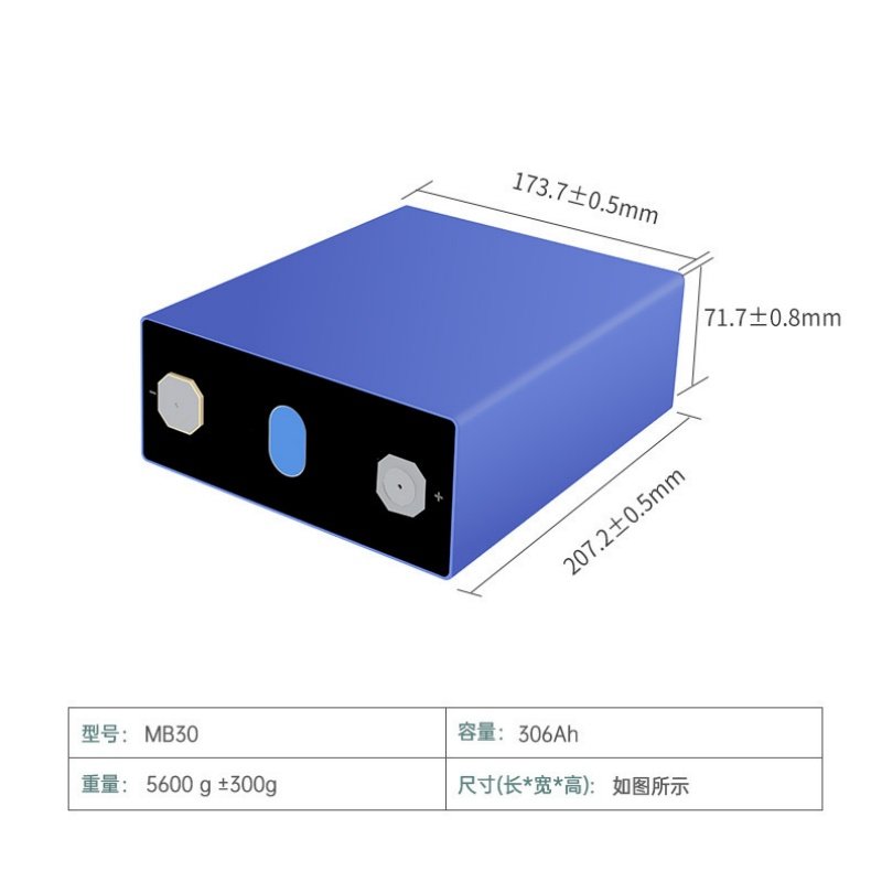 Long Cycle Deep Cycle Lifepo4 EV 3.2v 314Ah Lithium Ion Battery Prismatic Cells LPO4 MB31 314Ah Lifepo4 cell