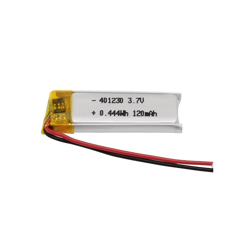 OEM Ultra low price lipo battery 401230 120mah 3.7V polymer headphone battery for robotic sweeper with PCB and Connector