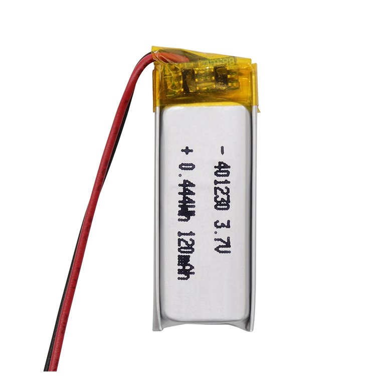 OEM Ultra low price lipo battery 401230 120mah 3.7V polymer headphone battery for robotic sweeper with PCB and Connector