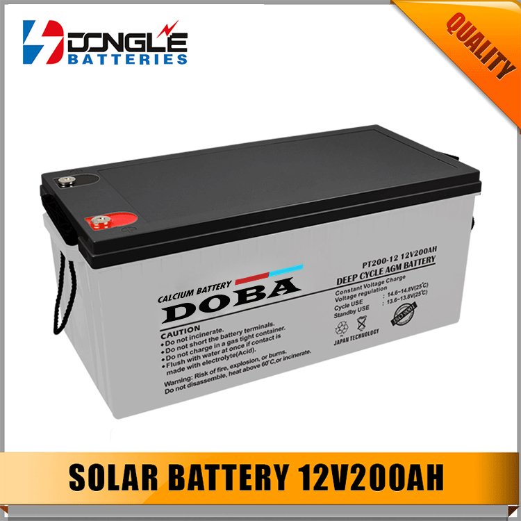 Dongle High Quality Super Long Life Deep Cycle Lead Acid 12V 200Ah Solar Battery