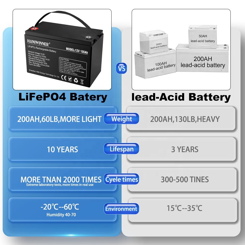 Custom Deep Cycle Lithium Iron Phosphate Battery 300Ah 150Ah 200Ah 100Ah 24V 12V Lifepo4 Lithium ion Battery for Solar System