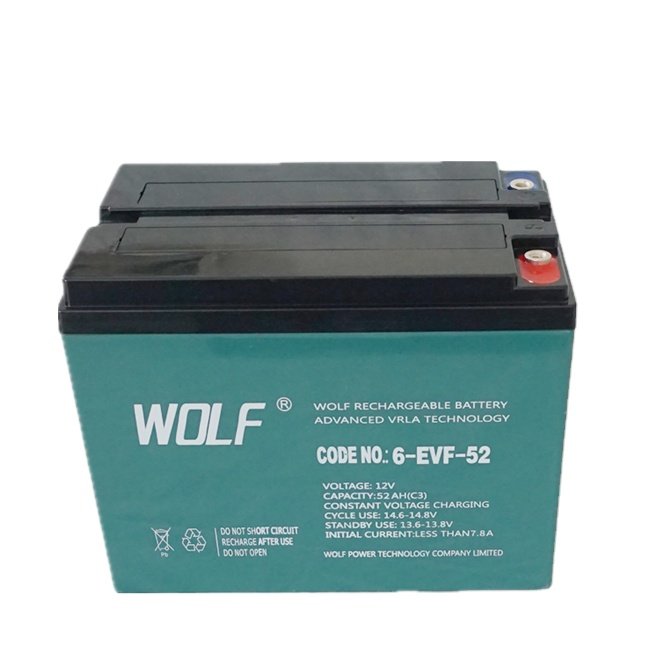 52ah Electric Vehicles 12v lead acid battery